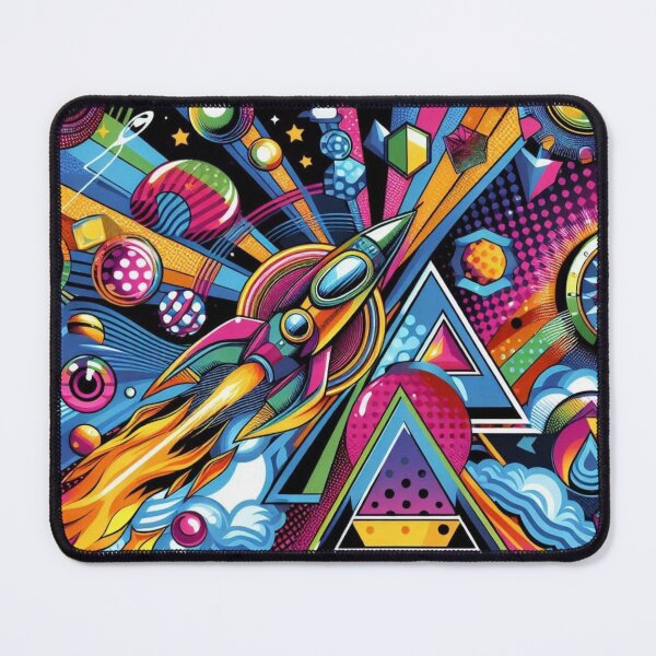 Item preview, colorful pop art rocket desighn designed and sold by Dogandesighn.