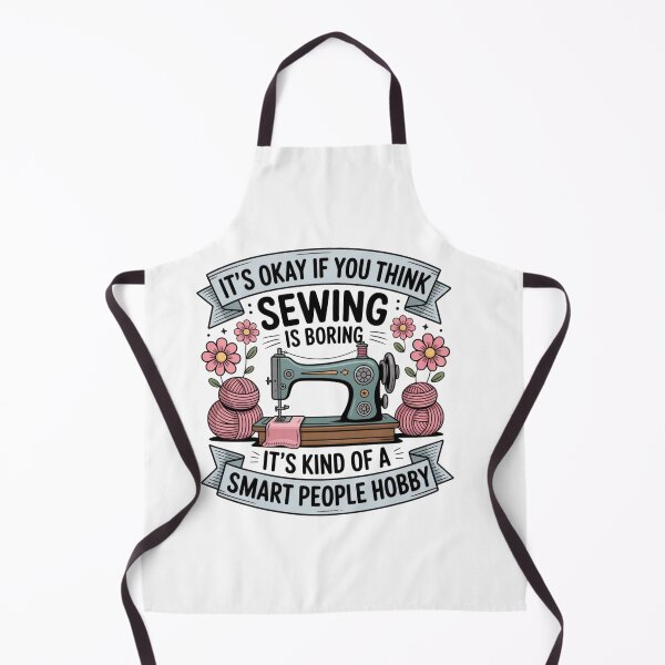 Item preview, Funny Sewing Hobby Quote Design designed and sold by TMS-Studio.