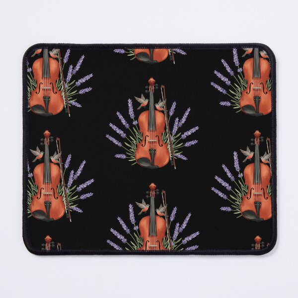 Item preview, Violin with Lavender Flowers designed and sold by TeeARTHY.