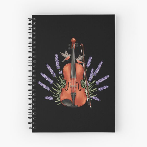 Item preview, Violin with Lavender Flowers designed and sold by TeeARTHY.