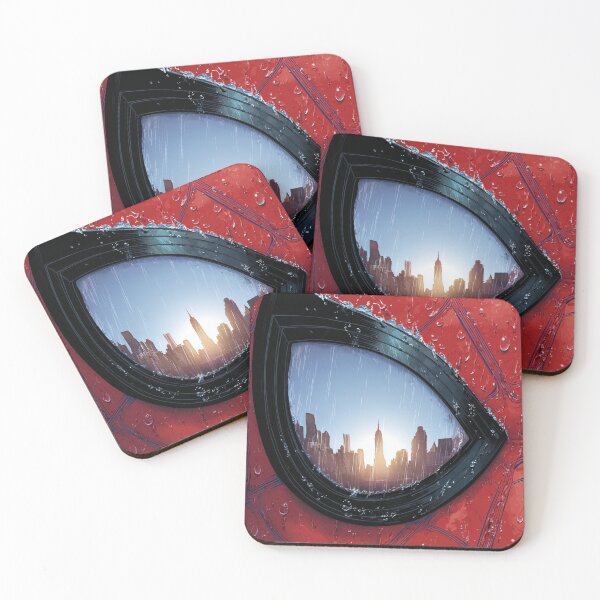 Item preview, Urban Reflection in the Mask – Artistic and Cinematic Illustration designed and sold by LoomisDreams.