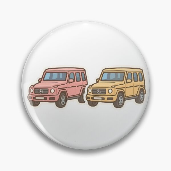Item preview, Mercedes Blue G-Class Car G SUV G Wagon Pink Yellow designed and sold by SamiraArts.