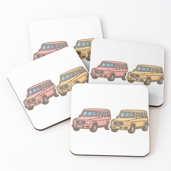 Item preview, Mercedes Blue G-Class Car G SUV G Wagon Pink Yellow designed and sold by SamiraArts.