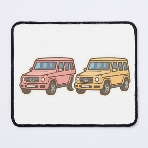 Item preview, Mercedes Blue G-Class Car G SUV G Wagon Pink Yellow designed and sold by SamiraArts.