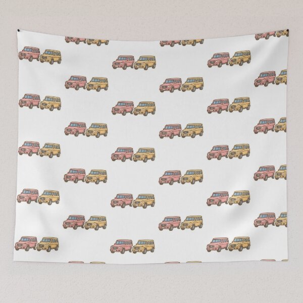 Item preview, Mercedes Blue G-Class Car G SUV G Wagon Pink Yellow designed and sold by SamiraArts.