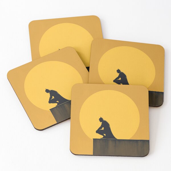 Item preview, Hero Silhouette at Sunset – Minimalist Illustration designed and sold by LoomisDreams.