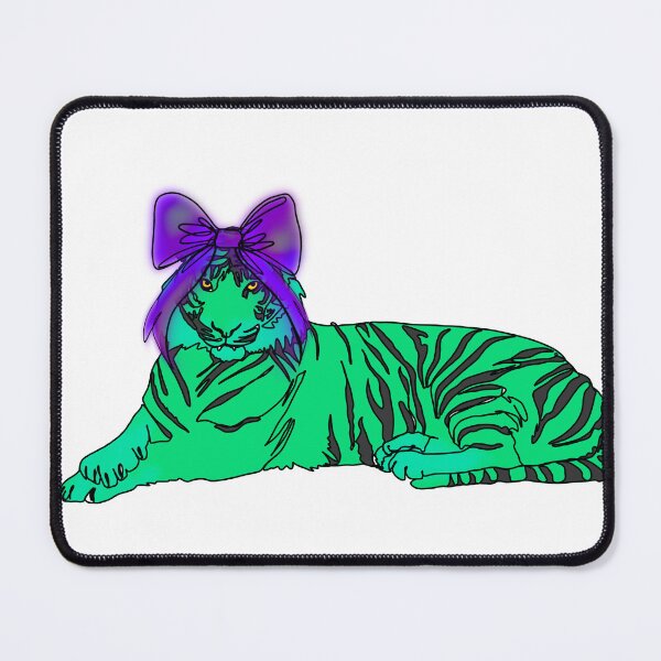 Item preview, Maple the Tiger Drawing with purple Bow – animalzinhats designed and sold by Ashley’sAnimalz.