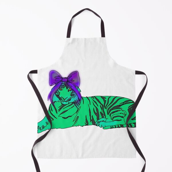 Item preview, Maple the Tiger Drawing with purple Bow – animalzinhats designed and sold by Ashley’sAnimalz.