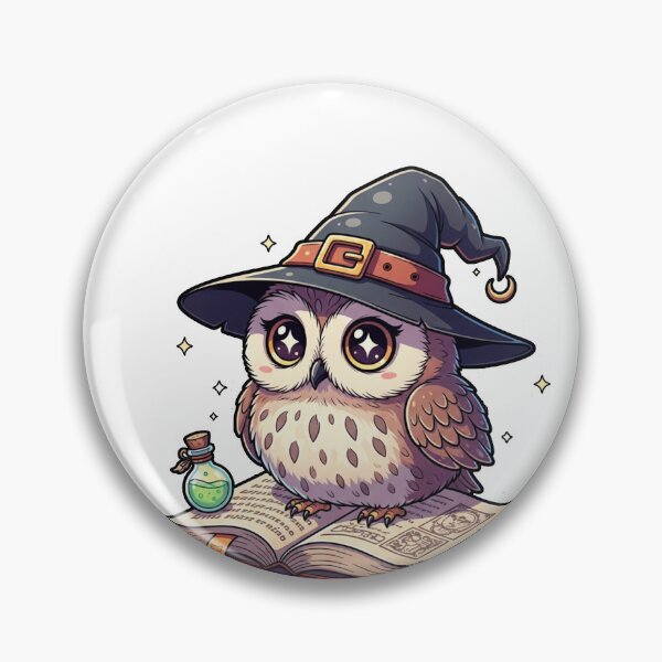 Item preview, Cute Owl with a Witch Hat  designed and sold by shellle in the ocean.