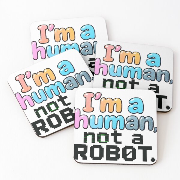 Item preview, I'm a Human, Not a Robot - Retro Style designed and sold by meesub.