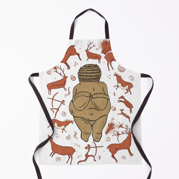 Item preview, Venus of Willendorf with Cave Art - Paleolithic Archaeology Design designed and sold by Ancient-Tales.