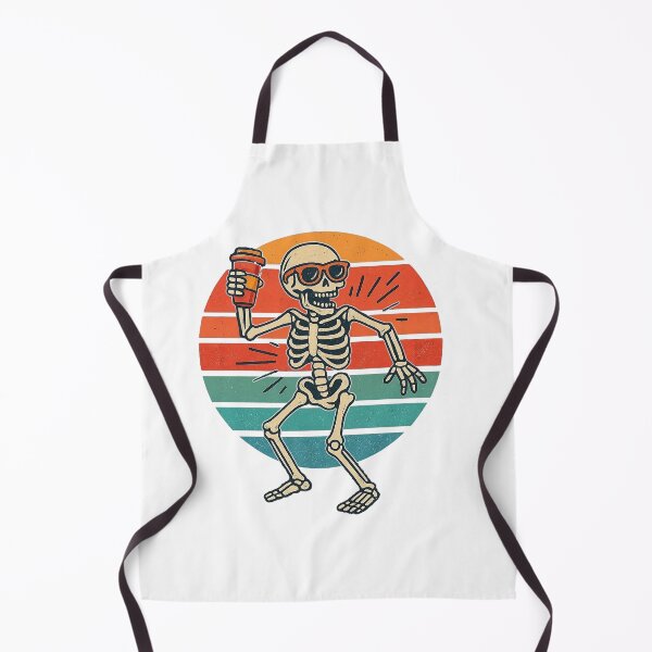 Item preview, Funny Dancing Skeleton with Sunglasses & Coffee | Retro Halloween, Funny Skeleton with Coffee Cup designed and sold by venavar.