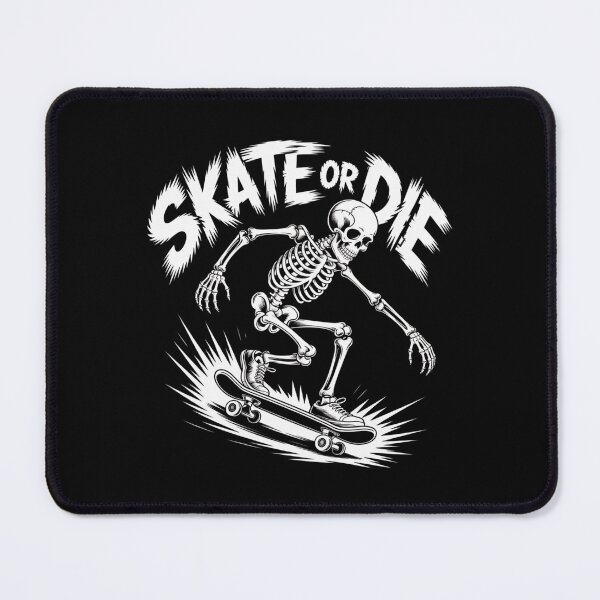 Item preview, Skate or Die – Skeleton Skateboard Trick Graphic designed and sold by teevoxx.
