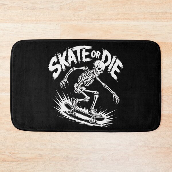 Item preview, Skate or Die – Skeleton Skateboard Trick Graphic designed and sold by teevoxx.