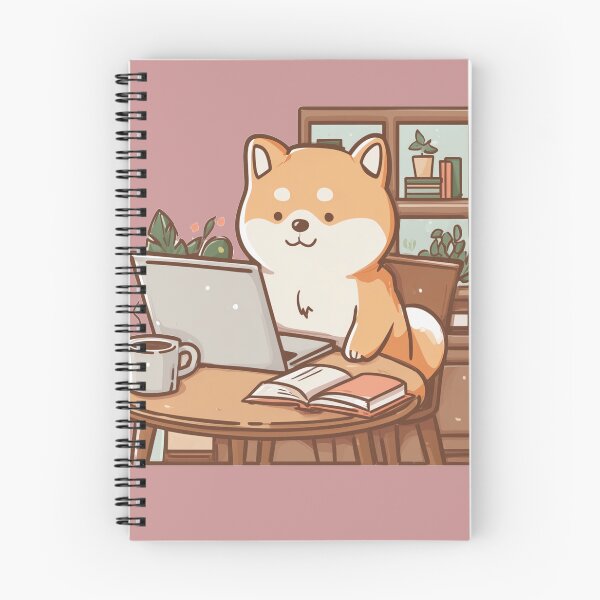Item preview, Cute Shiba Inu Study Buddy – Cozy Desk Dog Sticker & Back to School Gift designed and sold by Clawffirmations.