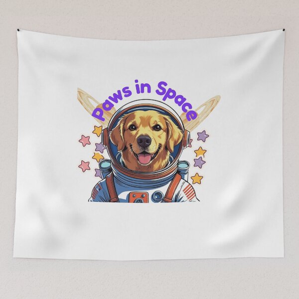 Item preview, Paws in Space – Cute Astronaut Dog Design designed and sold by M.Store.