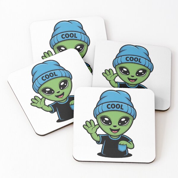 Item preview, Cool Alien in Beanie – Cute Extraterrestrial Design designed and sold by WanDee2025.