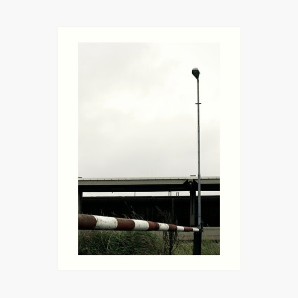ramp and street lamp Art Print