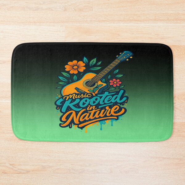 Item preview, Music Rooted in Nature | Graphic Crewneck Nature Guitar Tshirt designed and sold by skkyfaithArtz.
