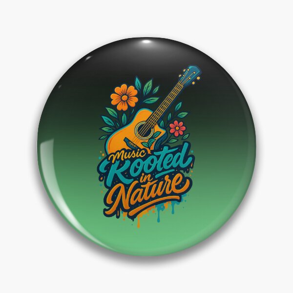 Item preview, Music Rooted in Nature | Graphic Crewneck Nature Guitar Tshirt designed and sold by skkyfaithArtz.