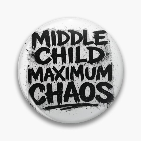 Item preview, Middle Child Shirt – Funny Maximum Chaos Tee for Siblings designed and sold by POD DYNASTY | Original Print On Demand T-Shirt Graphics.