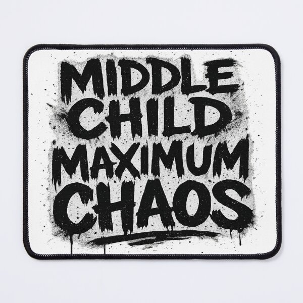 Item preview, Middle Child Shirt – Funny Maximum Chaos Tee for Siblings designed and sold by POD DYNASTY | Original Print On Demand T-Shirt Graphics.