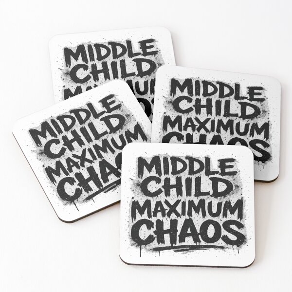 Item preview, Middle Child Shirt – Funny Maximum Chaos Tee for Siblings designed and sold by POD DYNASTY | Original Print On Demand T-Shirt Graphics.