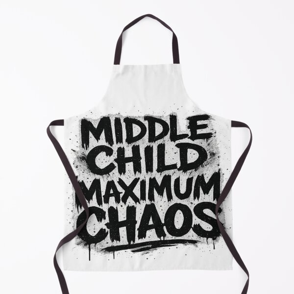 Item preview, Middle Child Shirt – Funny Maximum Chaos Tee for Siblings designed and sold by POD DYNASTY | Original Print On Demand T-Shirt Graphics.