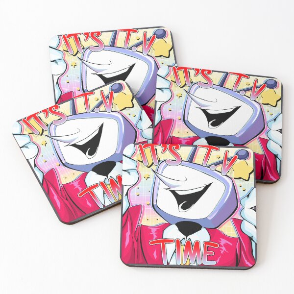 Item preview, TV Time Tenna Deltarune Sticker Art Print designed and sold by Ghostiemeister.