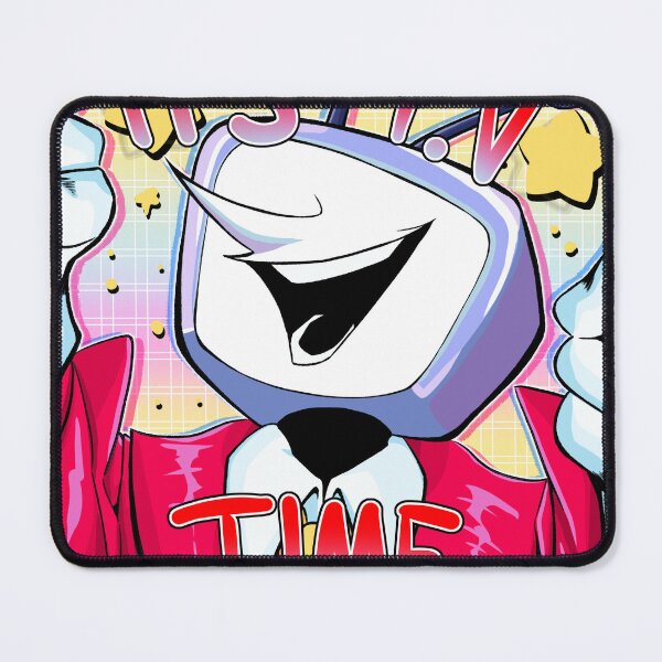 Item preview, TV Time Tenna Deltarune Sticker Art Print designed and sold by Ghostiemeister.