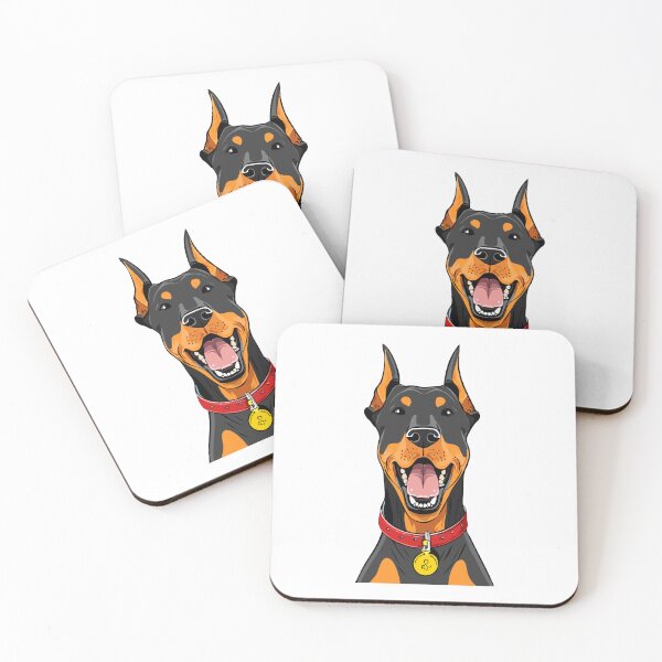 Item preview, Portraits of a head Doberman dog front view, Illustration of gorgeous fierce doberman dog, doberman pinscher, american doberman, dog doberman designed and sold by Danler.