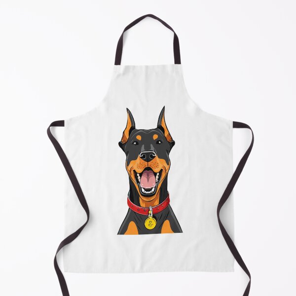 Item preview, Portraits of a head Doberman dog front view, Illustration of gorgeous fierce doberman dog, doberman pinscher, american doberman, dog doberman designed and sold by Danler.