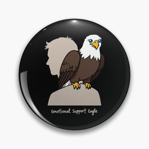 Item preview, Emotional Support Eagly | Funny Eagle Sidekick designed and sold by pick-o-print.
