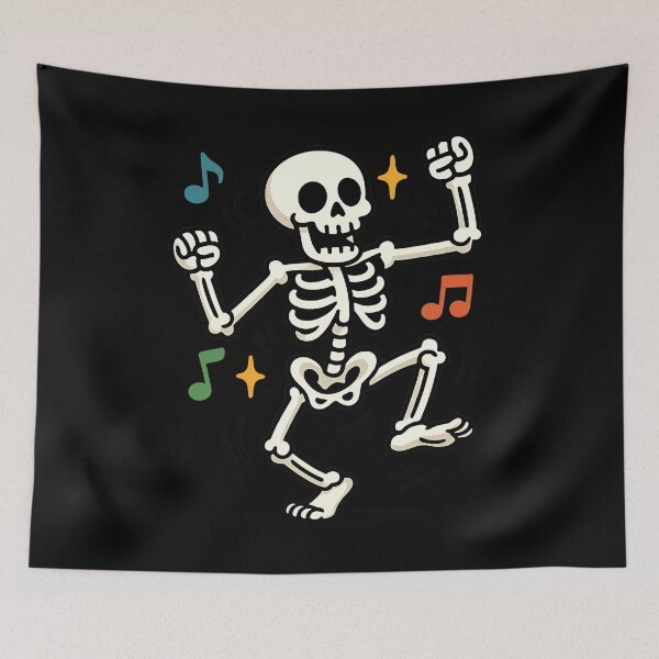 Item preview, Groovy Skeleton Dance – Cartoon Party Bones designed and sold by ArcadiaSilence.