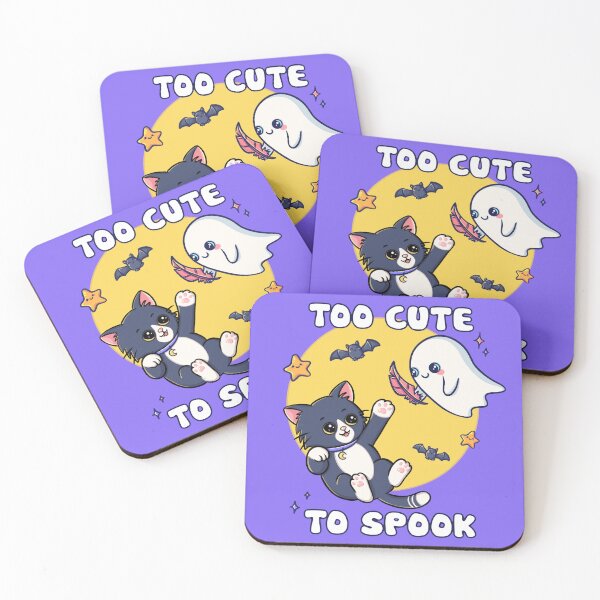 Item preview, Cute spooky cat art - cute Little cat ghost designed and sold by Magsu.art.