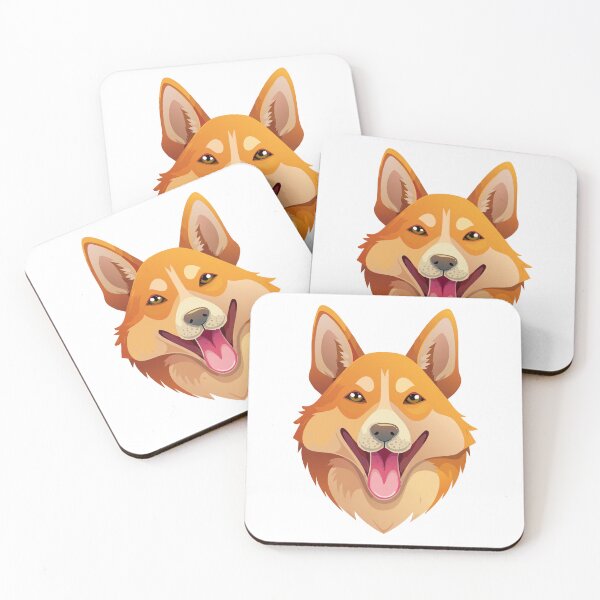 Item preview, Australian wild dog dingo head (Canis familiaris dingo, Canis lupus dingo) Fauna Australia desert predatory animal, Realistic dingo design of brown coloring designed and sold by Danler.