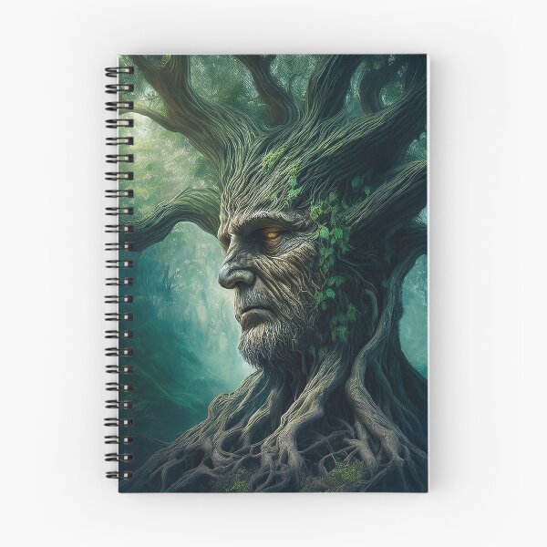 Item preview, Wise Face in Ancient Tree Mystical Forest designed and sold by FairyJournal.