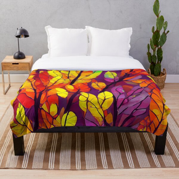 Item preview, Abstract Painted Fall Leaves designed and sold by BeJolley.