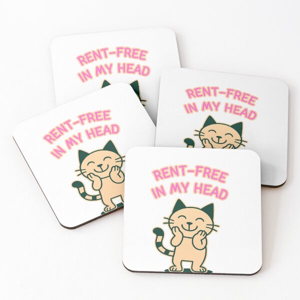 Item preview, Rent-Free In My Head Cat  designed and sold by Sitred123.