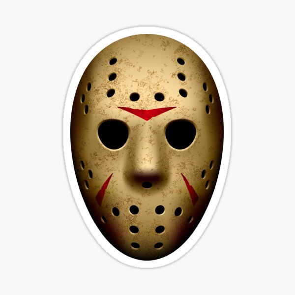 Jason Voorhees Mask Hockey Mask Sticker