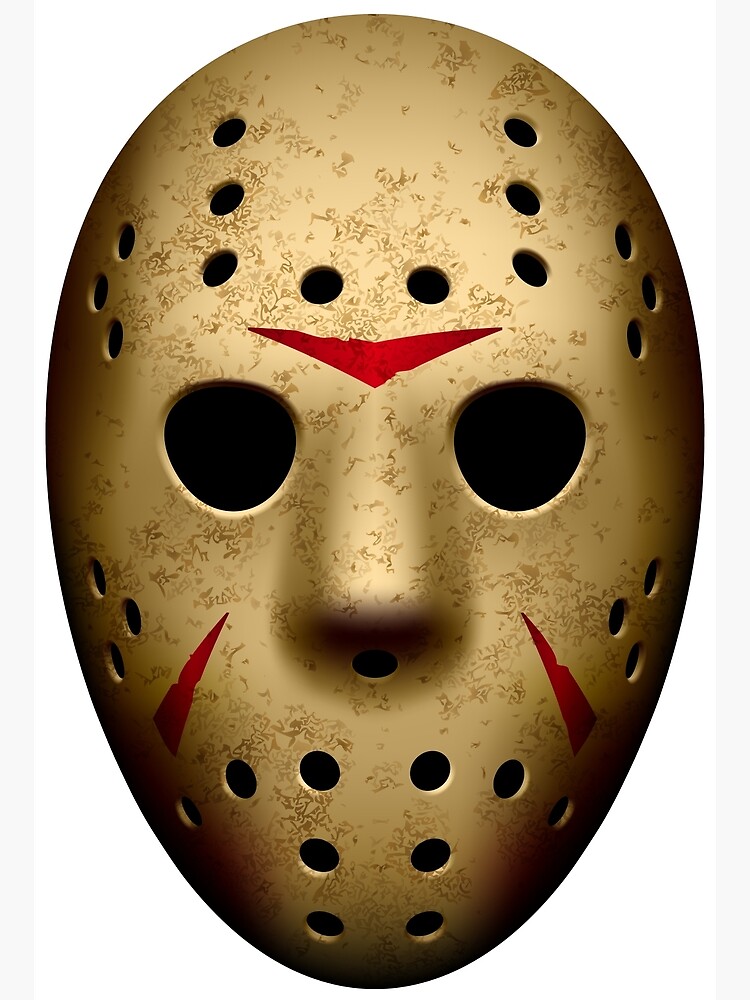 bibliotek Spænde halvt Jason Voorhees Mask Hockey Mask" Poster for Sale by ClothingSimple |  Redbubble