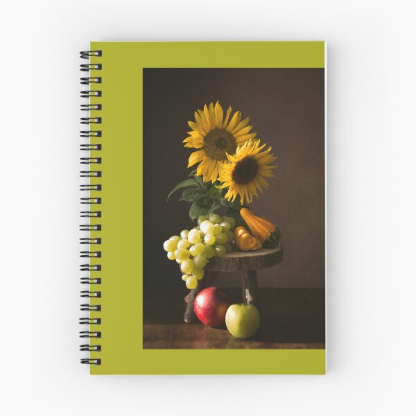 Item preview, Still life with sunflower and fruits designed and sold by RenataPhoto.