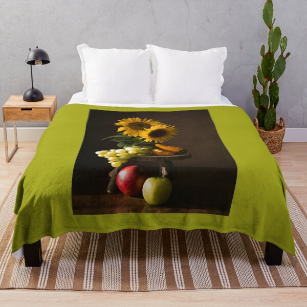 Item preview, Still life with sunflower and fruits designed and sold by RenataPhoto.