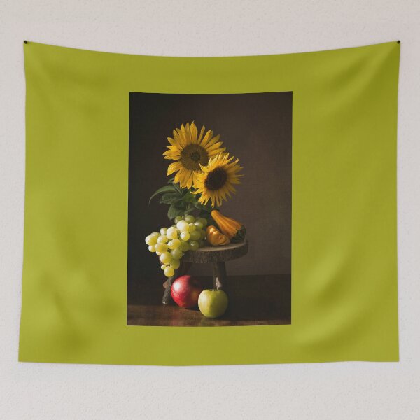 Item preview, Still life with sunflower and fruits designed and sold by RenataPhoto.