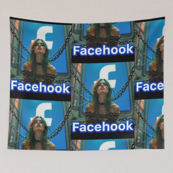 Item preview, Facehook. Social media, Facebook hook designed and sold by Planet Utoppia.