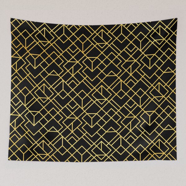 Item preview, Exquisite Golden Hues And Black Art Deco Pattern designed and sold by DEC02.