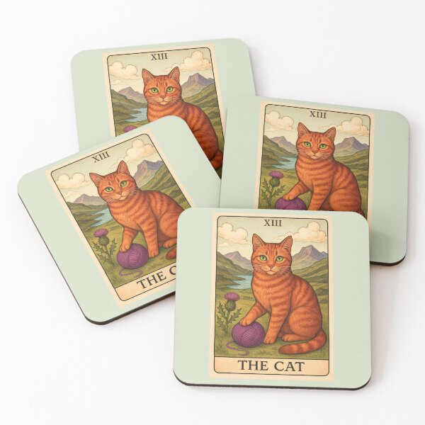 Item preview, The Cat - Orange - Tarot Edition designed and sold by Ophelia's Wardrobe.