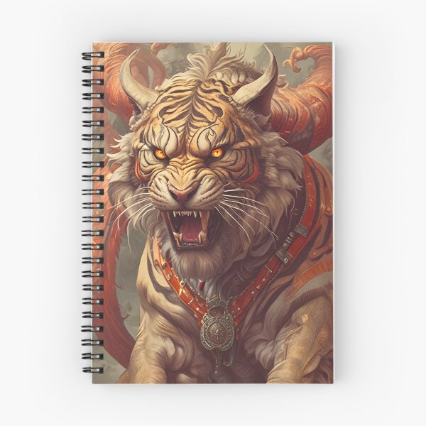 Item preview, Demonic Horned Tiger designed and sold by MatrixTattoo.