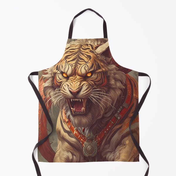 Item preview, Demonic Horned Tiger designed and sold by MatrixTattoo.