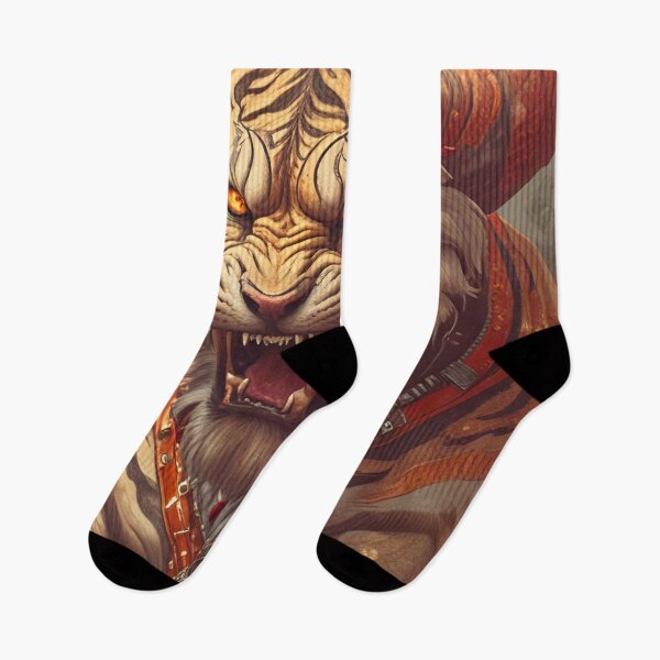 Item preview, Demonic Horned Tiger designed and sold by MatrixTattoo.